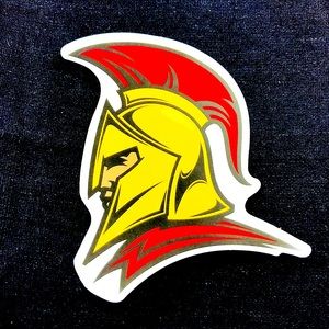 Warrior Single Decor Accent Waterproof Sticker